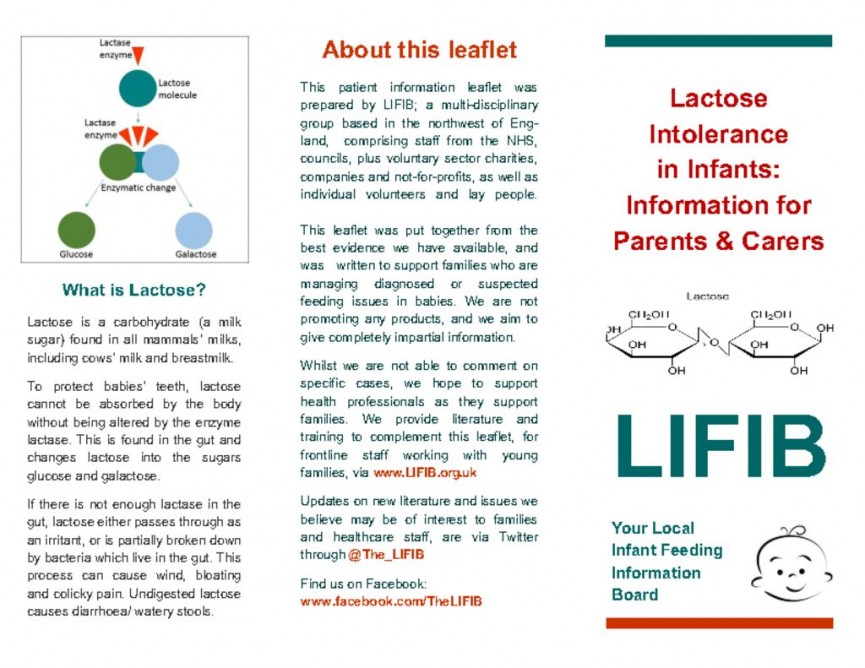 thumbnail of Lactose Intolerance Leaflet